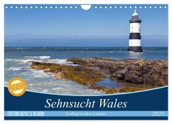 Sehnsucht Wales - Collagen eines Landes (Wandkalender 2025 DIN A4 quer), CALVENDO Monatskalender - Calvendo;Sattler, Mr.Mooseman, Stefan