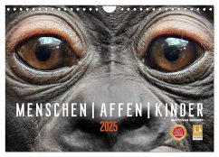 MENSCHEN-AFFEN-KINDER (Wandkalender 2025 DIN A4 quer), CALVENDO Monatskalender