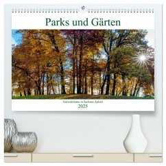 Parks und Gärten in Sachsen-Anhalt (hochwertiger Premium Wandkalender 2025 DIN A2 quer), Kunstdruck in Hochglanz - Calvendo;Schrader, Ulrich