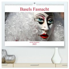 Basels Fasnacht (hochwertiger Premium Wandkalender 2025 DIN A2 quer), Kunstdruck in Hochglanz