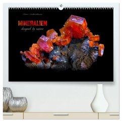 MINERALIEN designed by nature (hochwertiger Premium Wandkalender 2025 DIN A2 quer), Kunstdruck in Hochglanz - Calvendo;Schmidbauer, Heinz