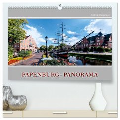 Papenburg-Panorama (hochwertiger Premium Wandkalender 2025 DIN A2 quer), Kunstdruck in Hochglanz