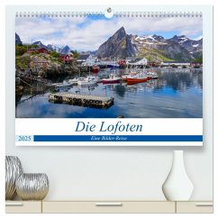 Die Lofoten - Eine Bilder-Reise (hochwertiger Premium Wandkalender 2025 DIN A2 quer), Kunstdruck in Hochglanz