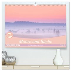Moore und Bäche in Eifel und Ardennen (hochwertiger Premium Wandkalender 2025 DIN A2 quer), Kunstdruck in Hochglanz