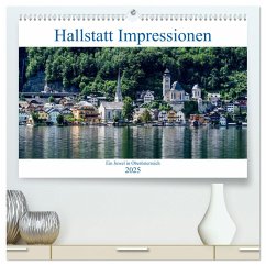 Hallstatt Impressionen (hochwertiger Premium Wandkalender 2025 DIN A2 quer), Kunstdruck in Hochglanz