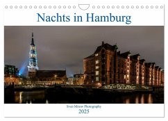 Nachts in Hamburg (Wandkalender 2025 DIN A4 quer), CALVENDO Monatskalender - Calvendo;Mirow Photography, Sven