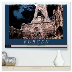 Burgen - Geheimnisvolles Mittelalter (hochwertiger Premium Wandkalender 2025 DIN A2 quer), Kunstdruck in Hochglanz
