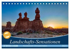 Landschafts-Sensationen (Tischkalender 2025 DIN A5 quer), CALVENDO Monatskalender