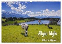 Allgäu-Idylle (Wandkalender 2025 DIN A2 quer), CALVENDO Monatskalender