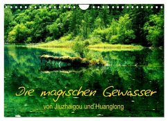 Die magischen Gewässer von Jiuzhaigou und Huanglong (Wandkalender 2025 DIN A4 quer), CALVENDO Monatskalender