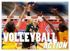 Volleyball Action (Wandkalender 2025 DIN A2 quer), CALVENDO Monatskalender