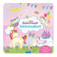 Cover Trötsch Malbuch Stickermalbuch Einhornwelt