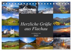 Herzliche Grüße aus Flachau (Tischkalender 2025 DIN A5 quer), CALVENDO Monatskalender
