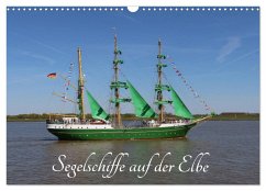 Segelschiffe auf der Elbe (Wandkalender 2025 DIN A3 quer), CALVENDO Monatskalender