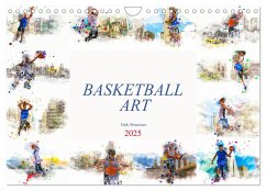 Basketball Art (Wandkalender 2025 DIN A4 quer), CALVENDO Monatskalender