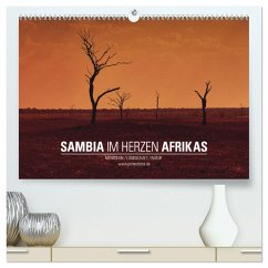 SAMBIA IM HERZEN AFRIKAS (hochwertiger Premium Wandkalender 2025 DIN A2 quer), Kunstdruck in Hochglanz