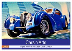 Cars'n'Arts - Digital Artwork von Jean-Louis Glineur (Wandkalender 2025 DIN A4 quer), CALVENDO Monatskalender - Calvendo;Glineur, Jean-Louis