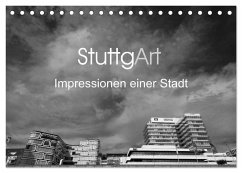 StuttgArt - Impressionen einer Stadt (Tischkalender 2025 DIN A5 quer), CALVENDO Monatskalender - Calvendo;Ridder, Andy