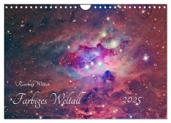 Farbiges Weltall (Wandkalender 2025 DIN A4 quer), CALVENDO Monatskalender