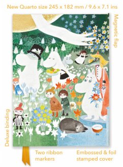 Premium Notizbuch Quartformat: Tove Jansson, Die wundersame Reise ins Mumintal - Flame Tree Publishing