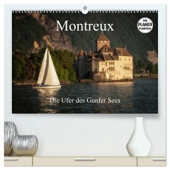 Montreux - Die Ufer des Genfer Sees (hochwertiger Premium Wandkalender 2025 DIN A2 quer), Kunstdruck in Hochglanz
