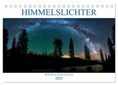 Himmelslichter - Mond und Sterne (Tischkalender 2025 DIN A5 quer), CALVENDO Monatskalender