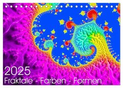 Fraktale - Farben - Formen 2025 (Tischkalender 2025 DIN A5 quer), CALVENDO Monatskalender - Calvendo;Fischer, Michael