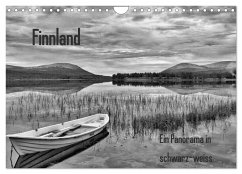 Finnland Panorama in schwarz-weiss (Wandkalender 2025 DIN A4 quer), CALVENDO Monatskalender - Calvendo;Thoschlag, Anke