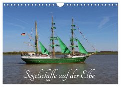 Segelschiffe auf der Elbe (Wandkalender 2025 DIN A4 quer), CALVENDO Monatskalender