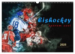 Eishockey - extrem cool (Wandkalender 2025 DIN A3 quer), CALVENDO Monatskalender - Calvendo;Roder, Peter