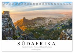 Südafrika: Kapstadt, Garden Route und Cape Winelands (Tischkalender 2025 DIN A5 quer), CALVENDO Monatskalender