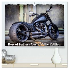 Exklusive Best of Fat Ass Custombike Edition, feinste Harleys mit fettem Hintern (hochwertiger Premium Wandkalender 2025 DIN A2 quer), Kunstdruck in Hochglanz