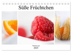 Süße Früchtchen - Vitamine pur (Tischkalender 2025 DIN A5 quer), CALVENDO Monatskalender