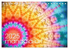 mandala-art (Tischkalender 2025 DIN A5 quer), CALVENDO Monatskalender
