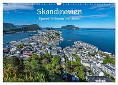 Skandinavien - Fjorde, Schären und Meer... (Wandkalender 2025 DIN A3 quer), CALVENDO Monatskalender