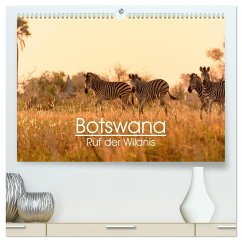 Botswana - Ruf der Wildnis (hochwertiger Premium Wandkalender 2025 DIN A2 quer), Kunstdruck in Hochglanz