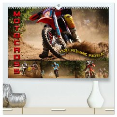 Motocross - tollkühne Kerle (hochwertiger Premium Wandkalender 2025 DIN A2 quer), Kunstdruck in Hochglanz - Calvendo;Bleicher, Renate