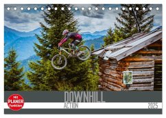 Downhill Action (Tischkalender 2025 DIN A5 quer), CALVENDO Monatskalender