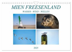 MIEN FREESENLAND - Wasser, Wind, Wellen (Wandkalender 2025 DIN A4 quer), CALVENDO Monatskalender