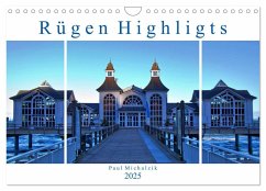 Rügen Highlights (Wandkalender 2025 DIN A4 quer), CALVENDO Monatskalender