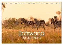 Botswana - Ruf der Wildnis (Tischkalender 2025 DIN A5 quer), CALVENDO Monatskalender