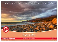 Korsika - Insel der Gegensätze (Tischkalender 2025 DIN A5 quer), CALVENDO Monatskalender