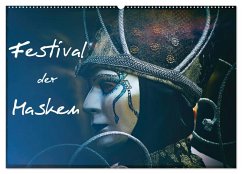 Festival der Masken (Wandkalender 2025 DIN A2 quer), CALVENDO Monatskalender - Calvendo;Hampe, Gabi