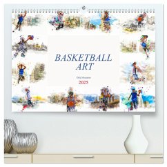 Basketball Art (hochwertiger Premium Wandkalender 2025 DIN A2 quer), Kunstdruck in Hochglanz - Calvendo;Meutzner, Dirk