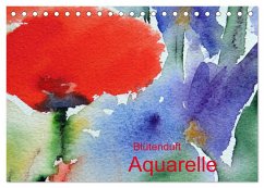 Blütenduft Aquarelle (Tischkalender 2025 DIN A5 quer), CALVENDO Monatskalender