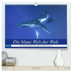 Die blaue Welt der Wale (hochwertiger Premium Wandkalender 2025 DIN A2 quer), Kunstdruck in Hochglanz - Calvendo;Travelpixx.com