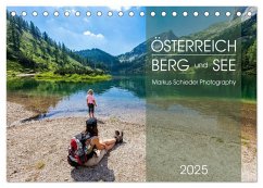 Österreich Berg und See (Tischkalender 2025 DIN A5 quer), CALVENDO Monatskalender