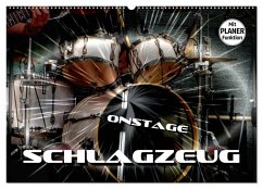 Schlagzeug onstage (Wandkalender 2025 DIN A2 quer), CALVENDO Monatskalender