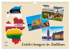 Entdeckungen im Baltikum (Wandkalender 2025 DIN A4 quer), CALVENDO Monatskalender - Calvendo;Kirsch, Gunter