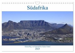 Südafrika - Küstenflug von Kapstadt bis Dyker Island (Wandkalender 2025 DIN A4 quer), CALVENDO Monatskalender